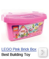 lego pink brick box