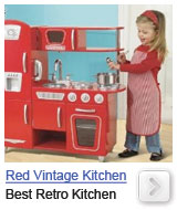 red vintage kitchen