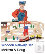 wooden railway set