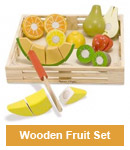wooden fruit set